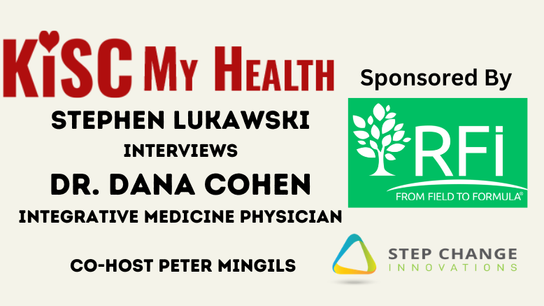 Dr. Dana Cohen with Stephen Lukawski and Peter Mingils on KISC My Health Radio